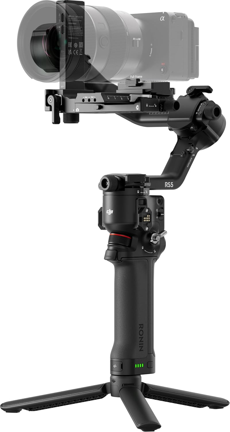Dji rs 5 combo, gimbal stabilizer for camera,