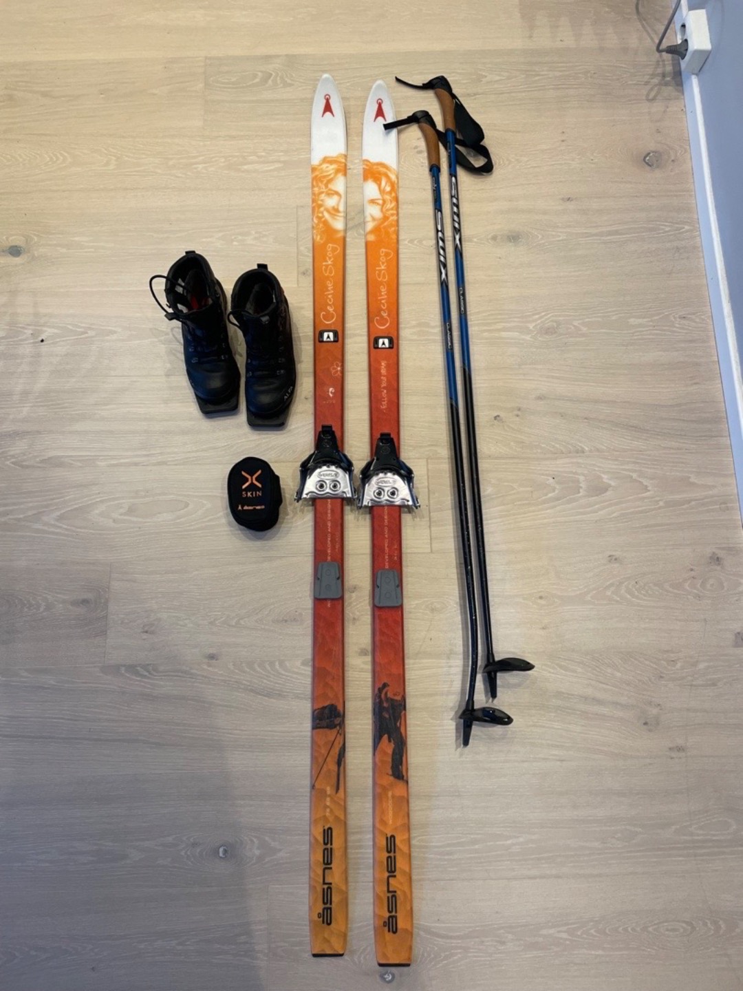 Fjellskipakke 170cm/sko 38