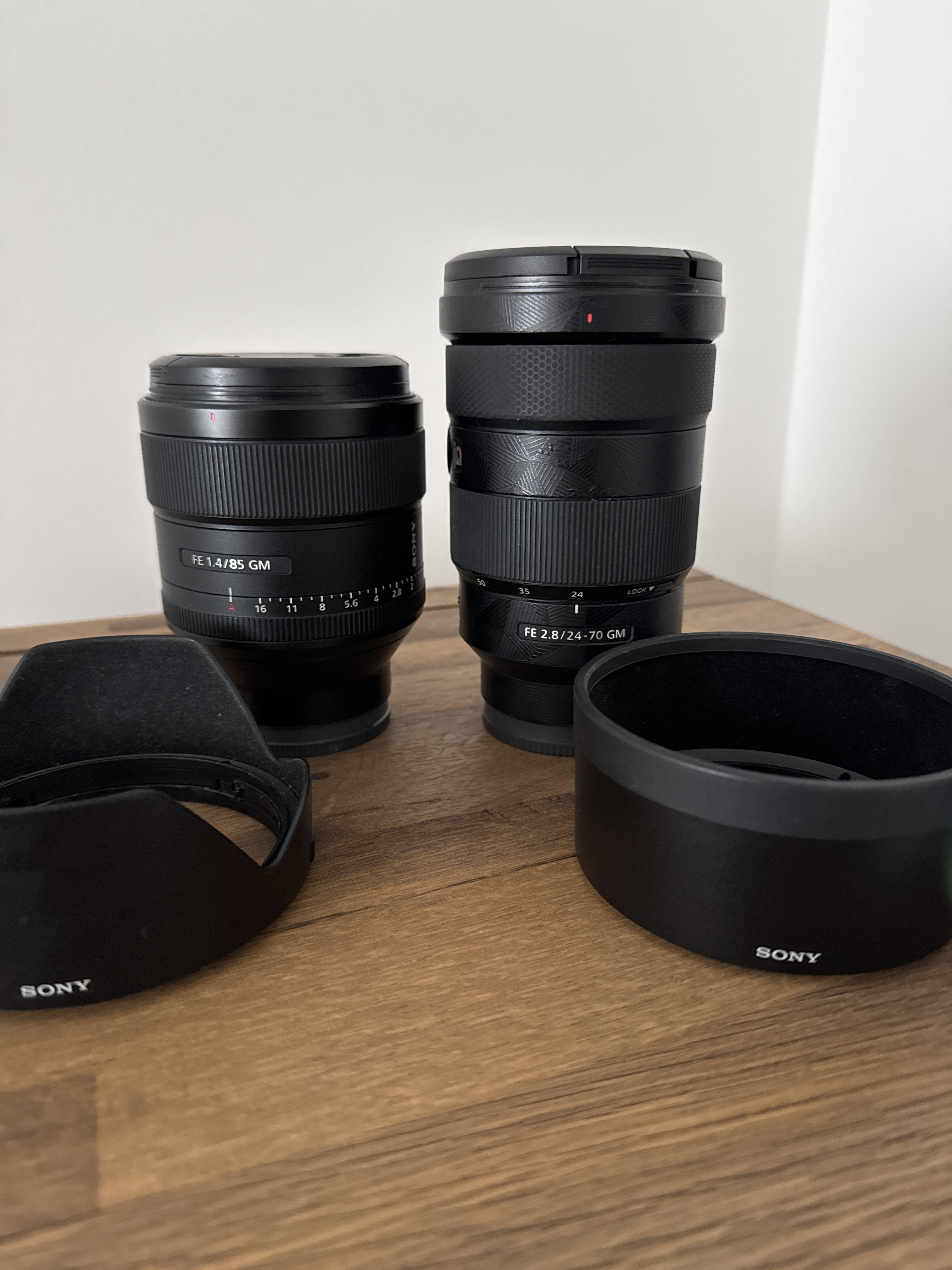 Sony 24-70 f2.8 gm 1 + sony 85 gm 1.4 lens combo