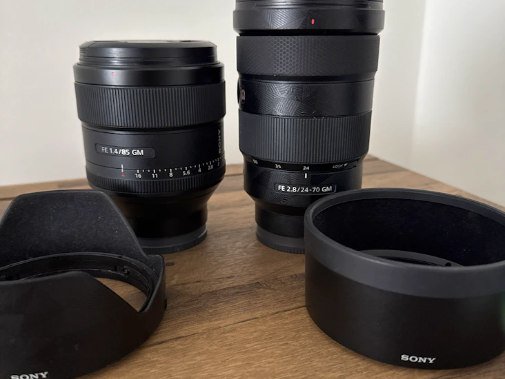 Sony 24-70 f2.8 gm 1 + sony 85 gm 1.4 lens combo