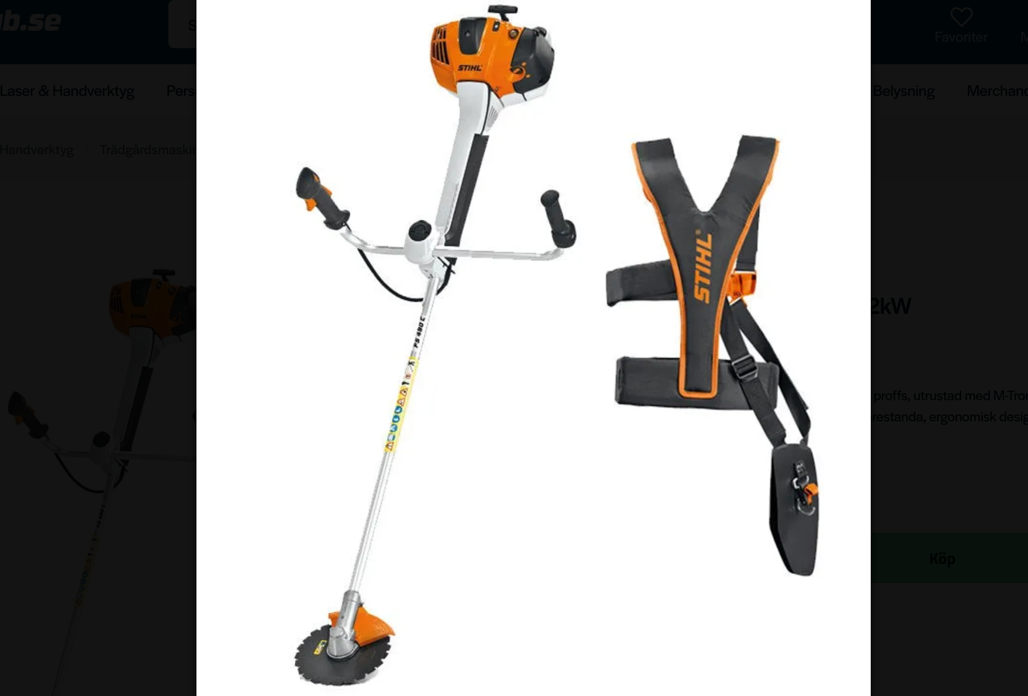 Kraftfull röjsåg (stihl fs 460 c)