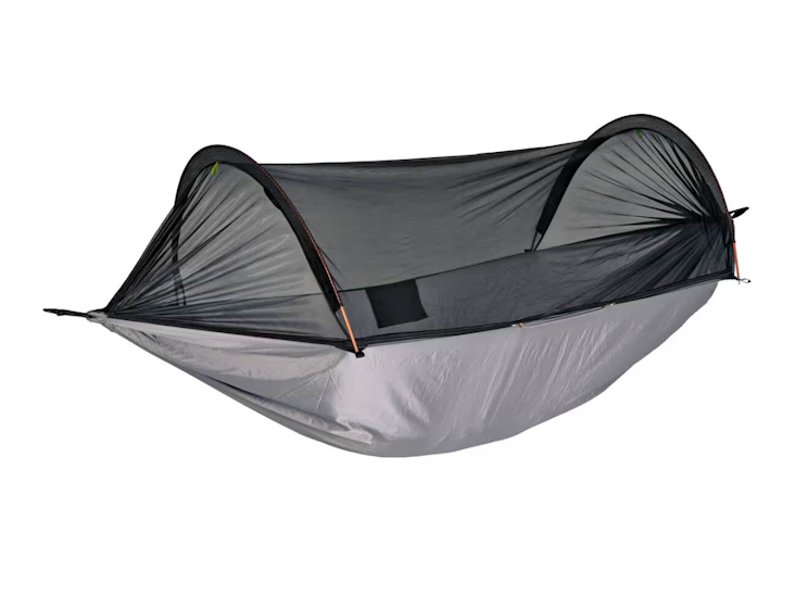 Två hängmattor med myggnät