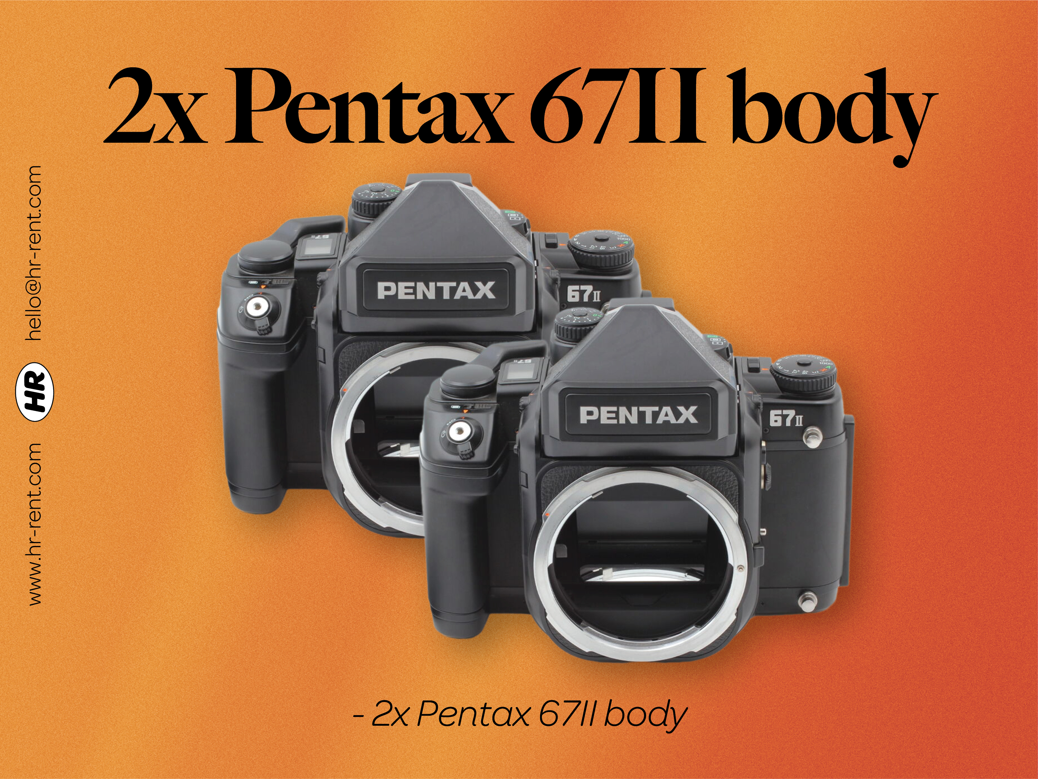 2x pentax 67 ii body