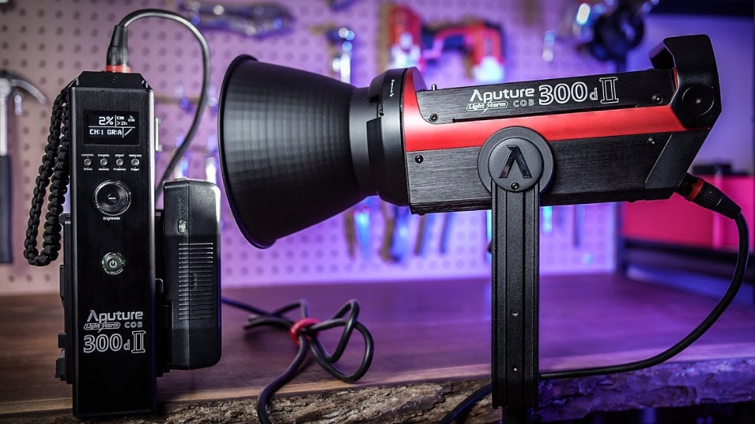 Aputure 300d mk 2, 90000 lux ledlys til film