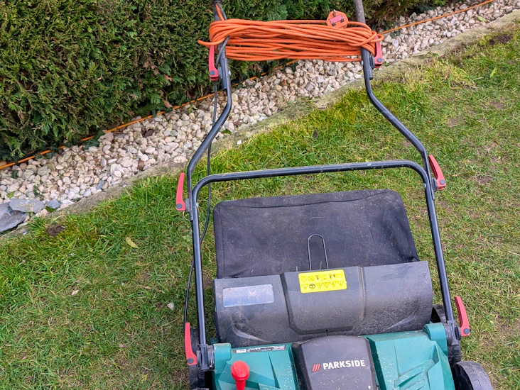Parkside lawn aerator/scarifier
