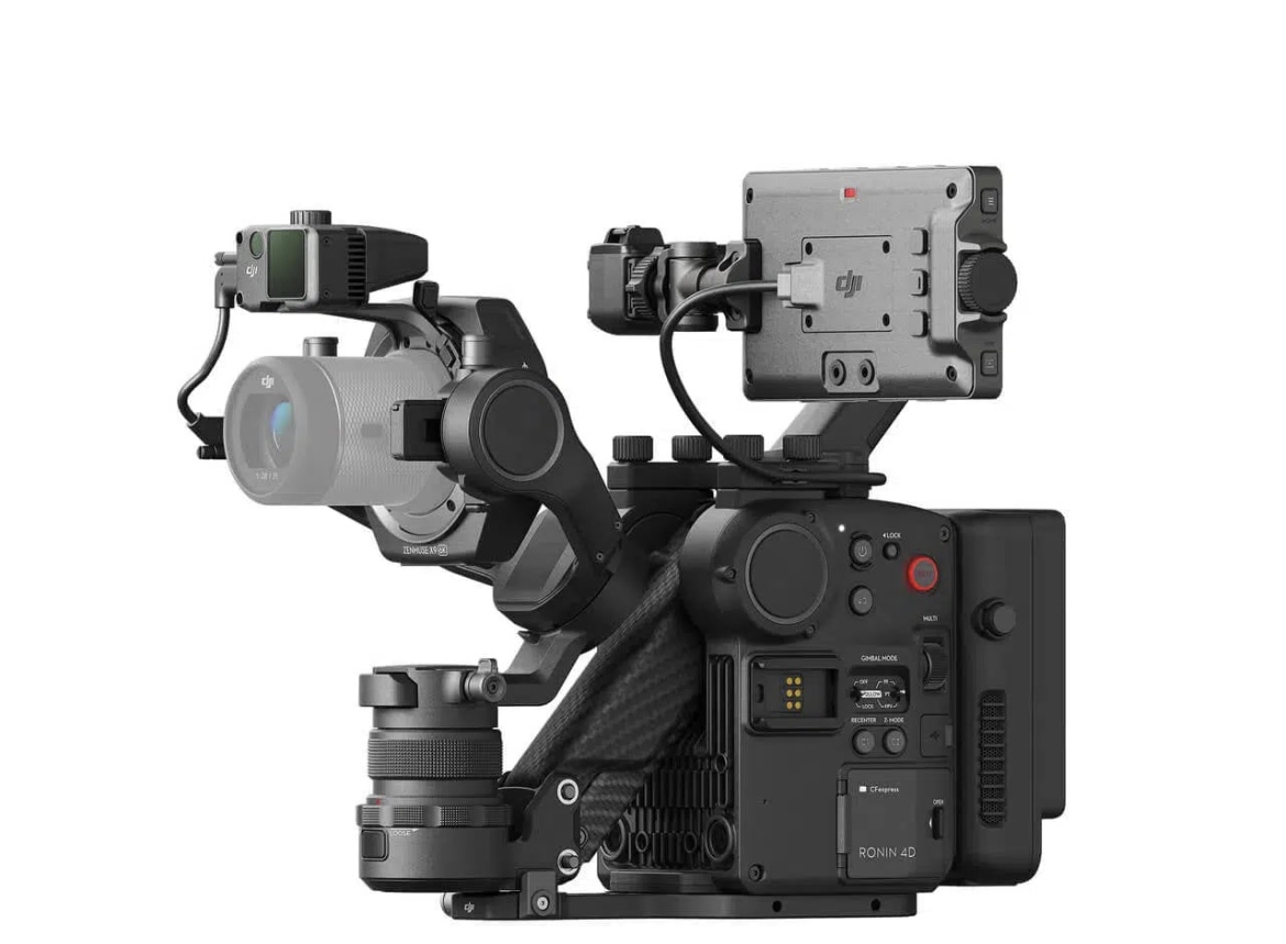 Camera full kit dji ronin 4d 4-axis cinema camera , transmition monitor , sigma 24-70 art series lens , x2 camera batteries , x2 monitor baterries 