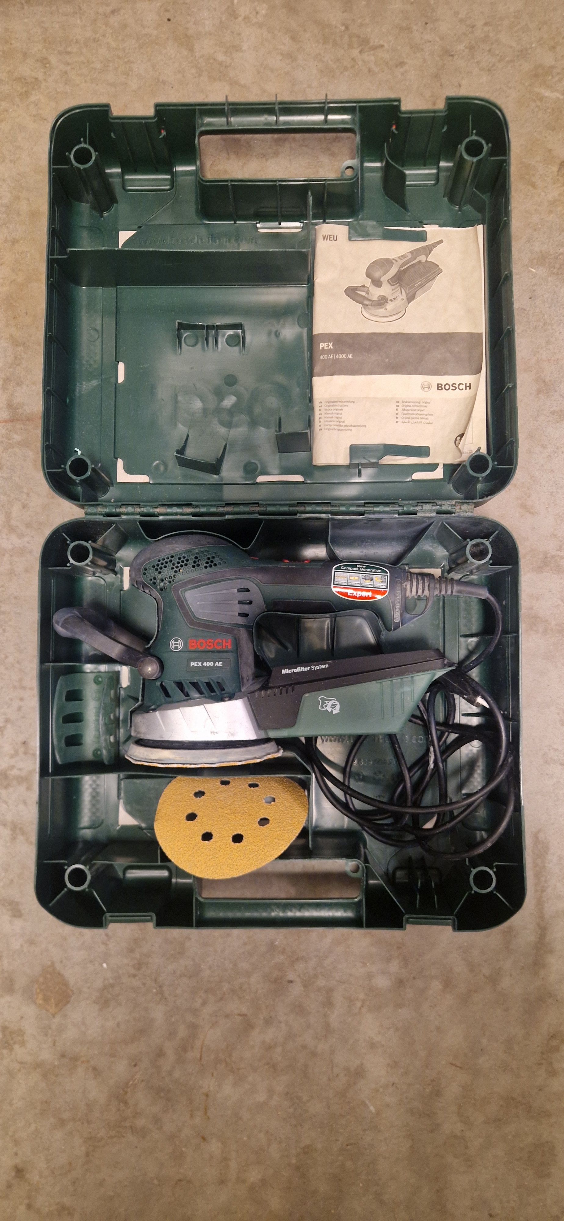 Bosch excenterslip pex 400 ae