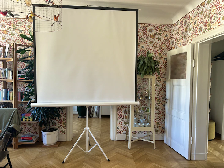 96 tum projektorduk (inköpt 2024)