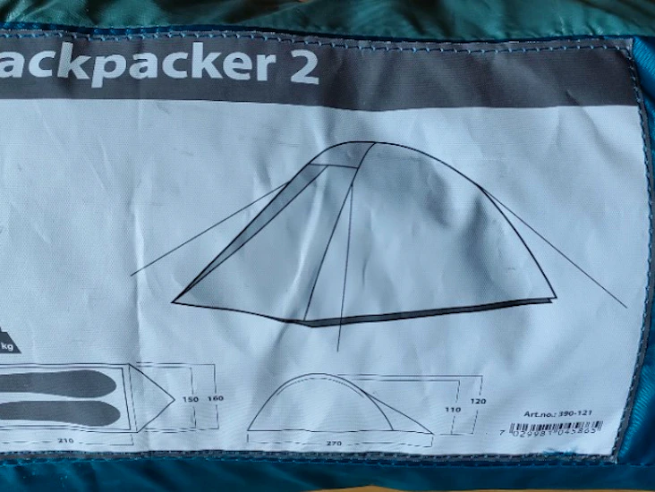 Tvåmannatält backpacker 2