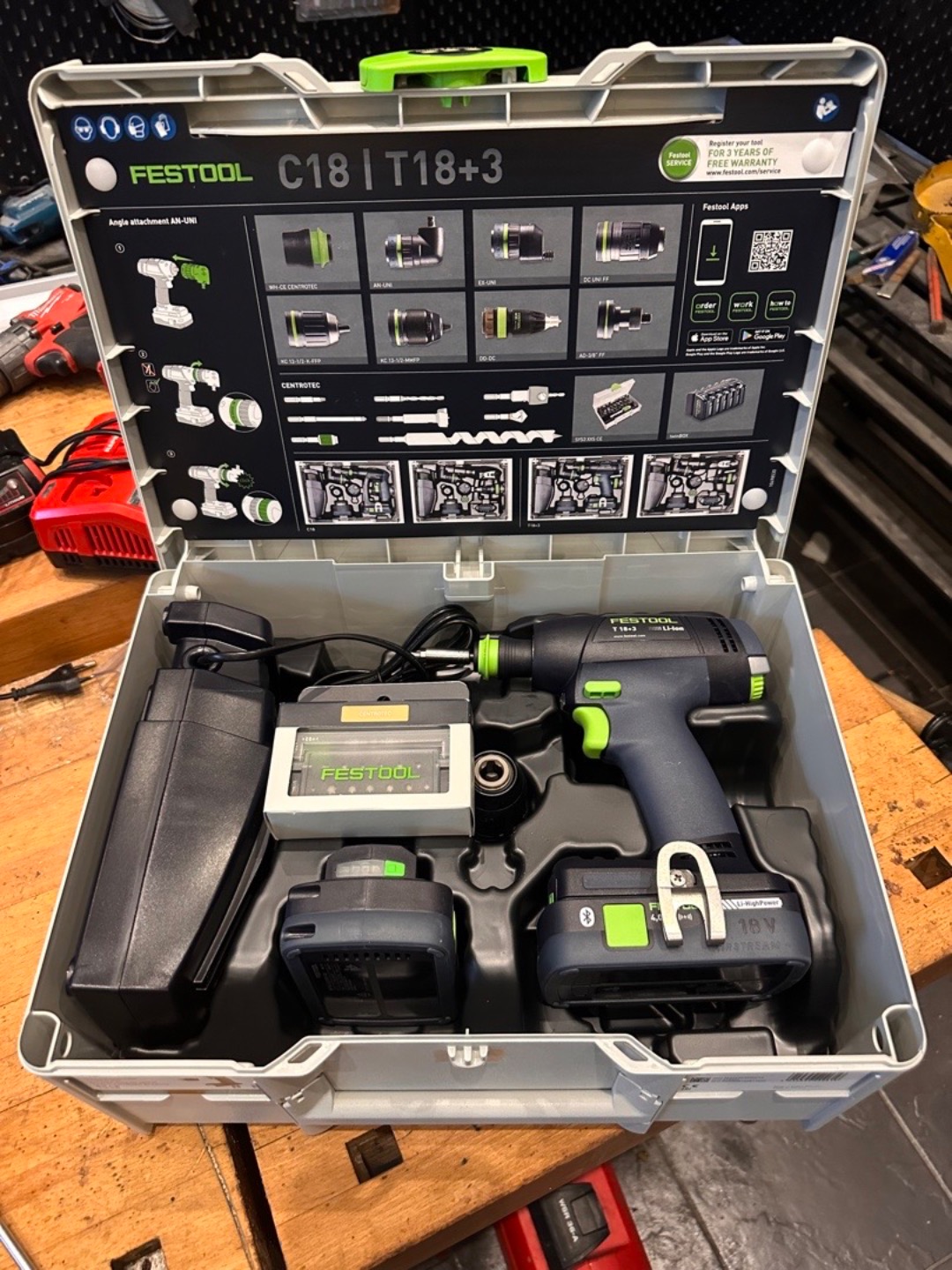 Festool proffs grejer ,skruv o borr komplett 