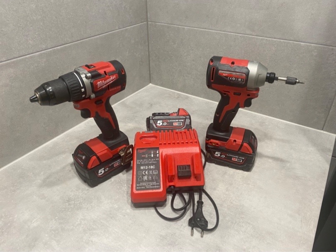 Slag + borr skruvdragare + extra batteri