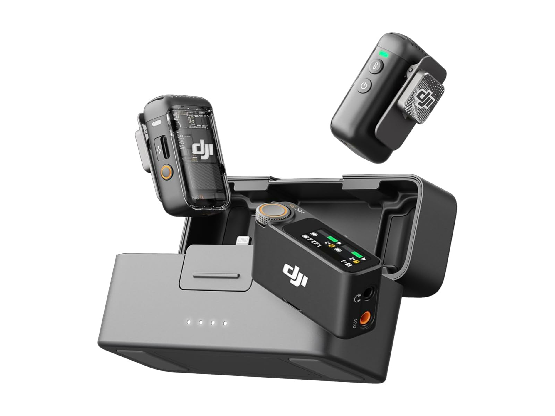 Dji mic 2 (2 tx + 1 rx) wireless microphone