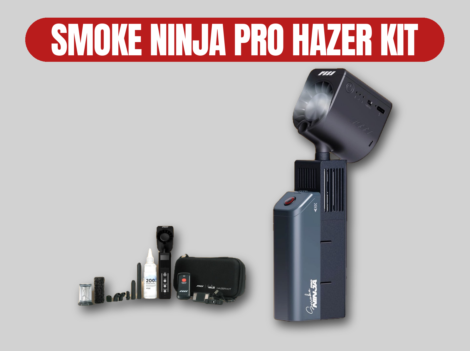 Smoke ninja pro hazer kit | portable handheld smoke machine / mini fogger / atmospheric haze generator (micro fogger 2 pro-like)