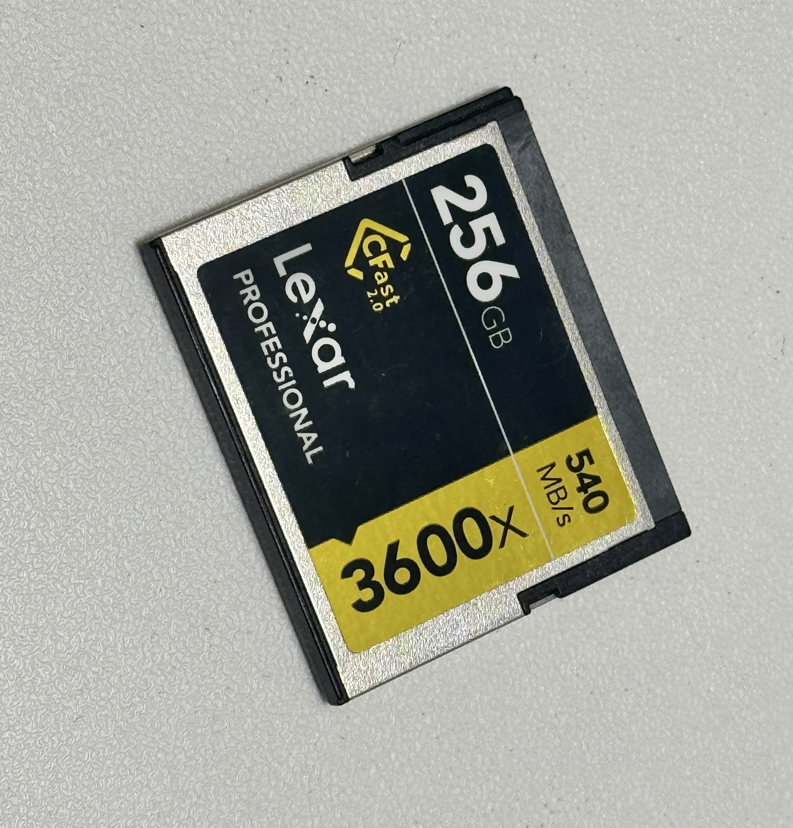 256gb lexar professional 3600x 540mb/s cfast 2.0 memory card