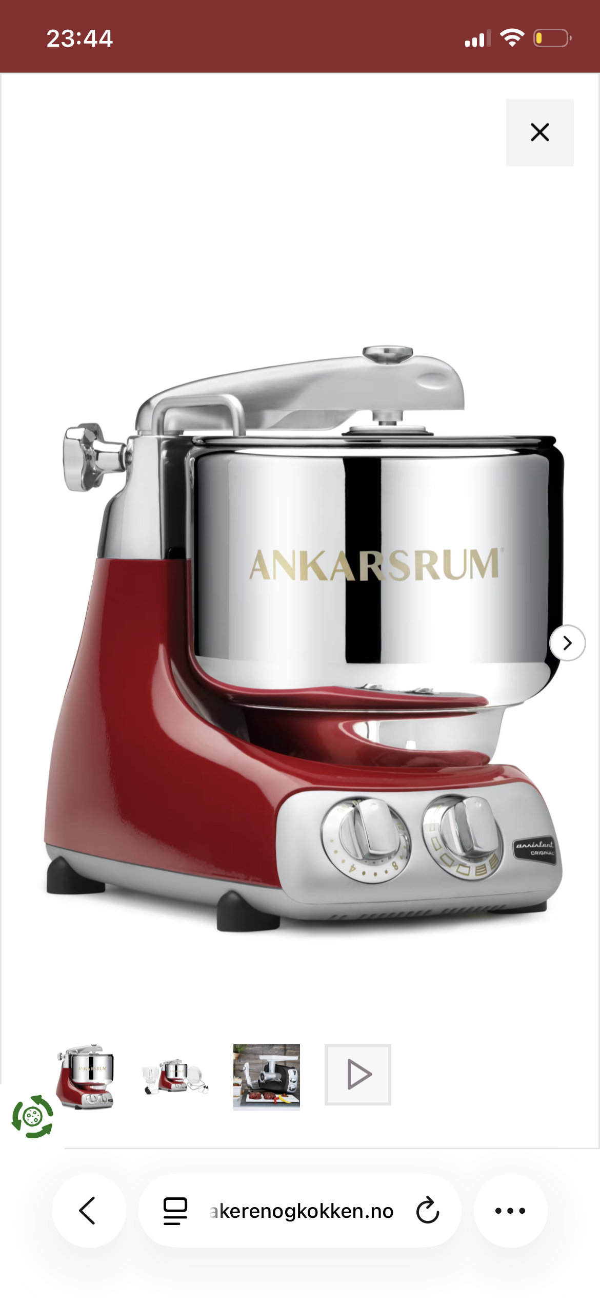 Ankarsrum assistent original – best i test – med mye ekstrautstyr