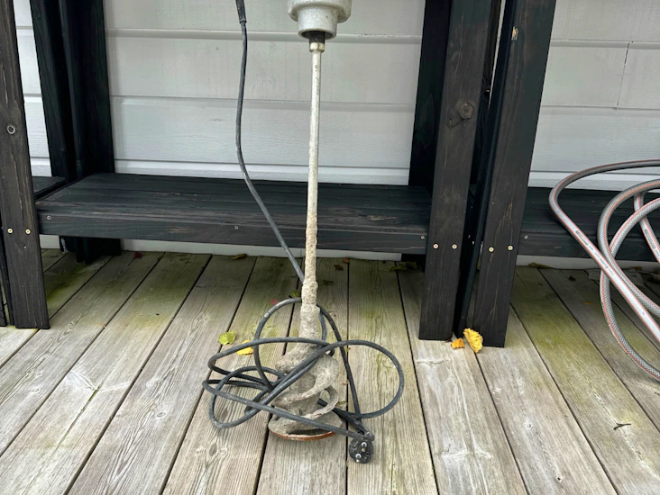 Håndholdt sementblander