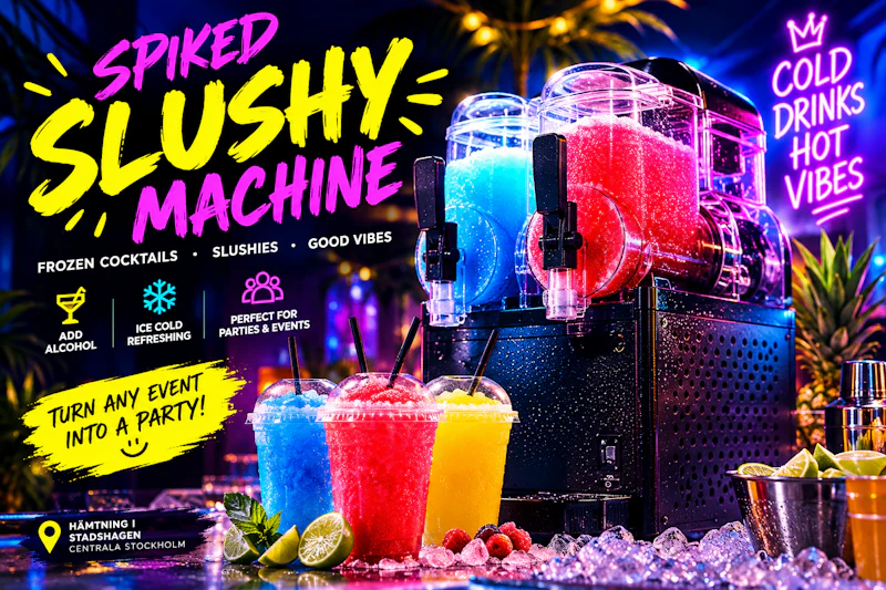 Slushmaskin – spiked slushies & frozen cocktails