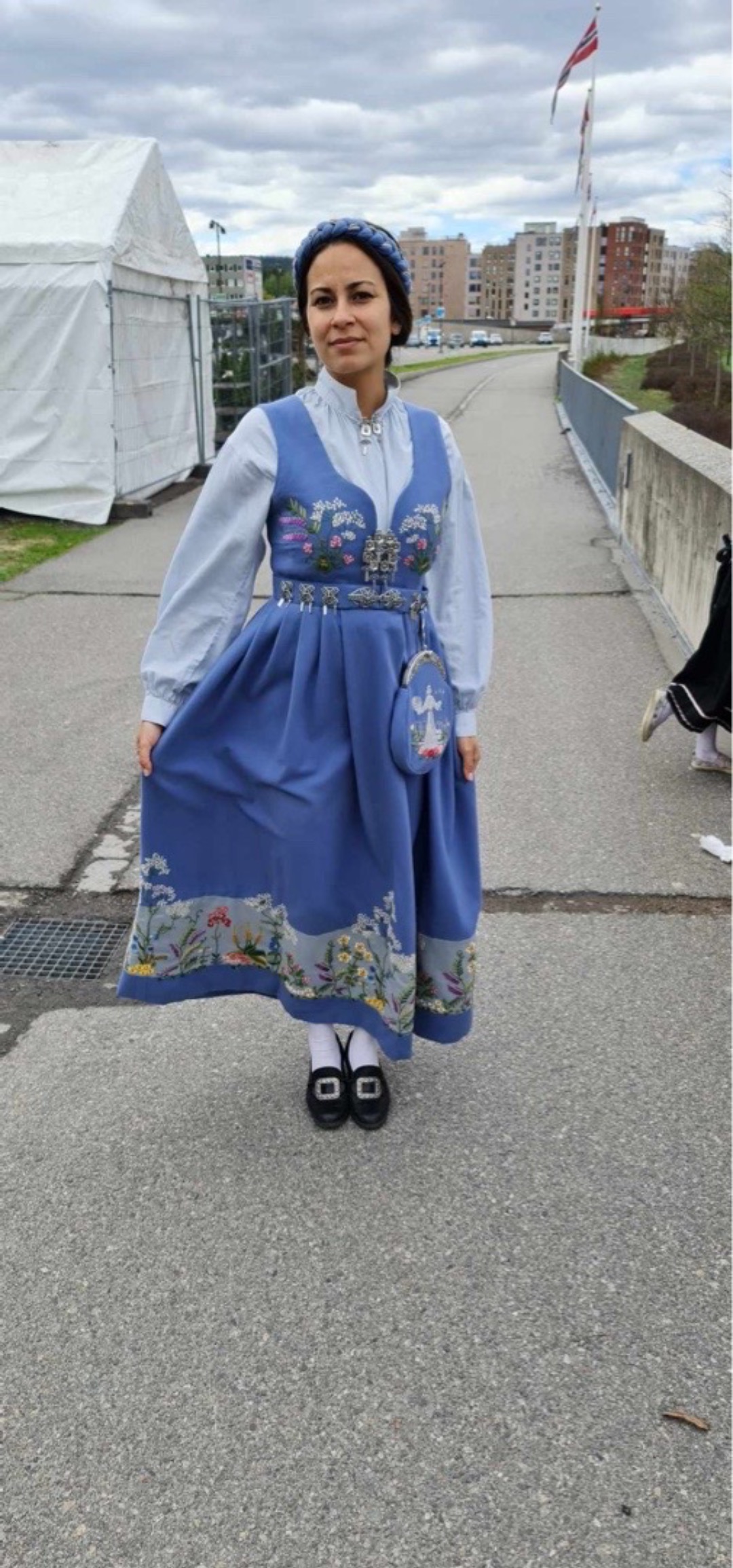 Oslobunad lys blå s