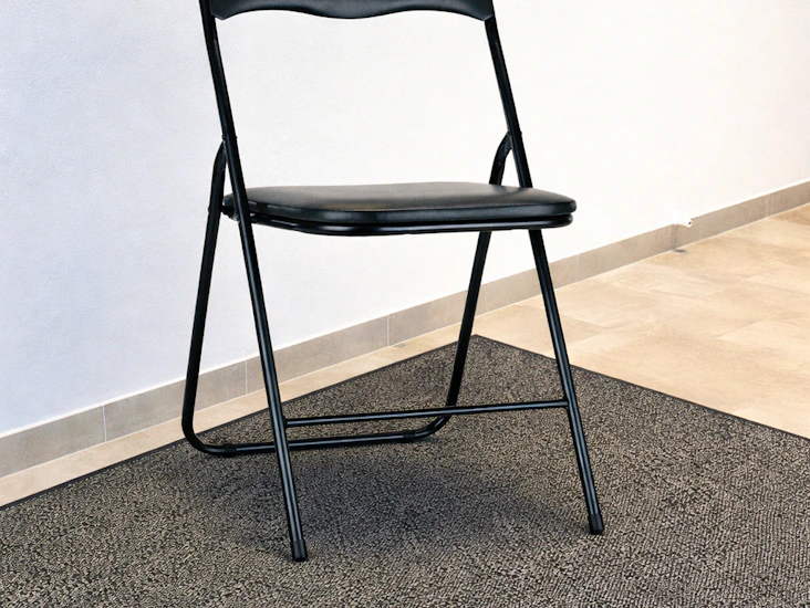 10 st svarta klappstolar