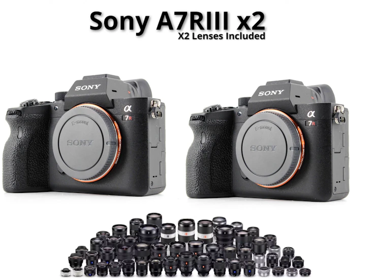 Sony a7r iii x2 + x2 lenses