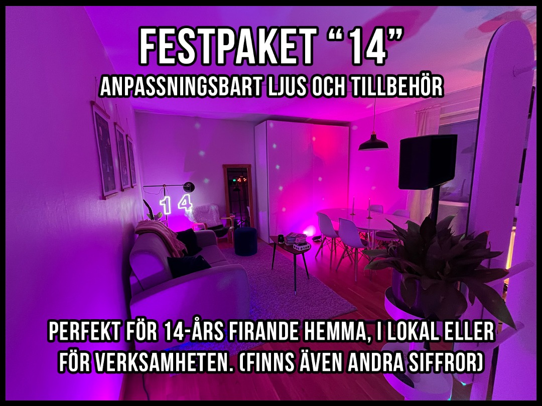 14-års tillställning - kan anpassas