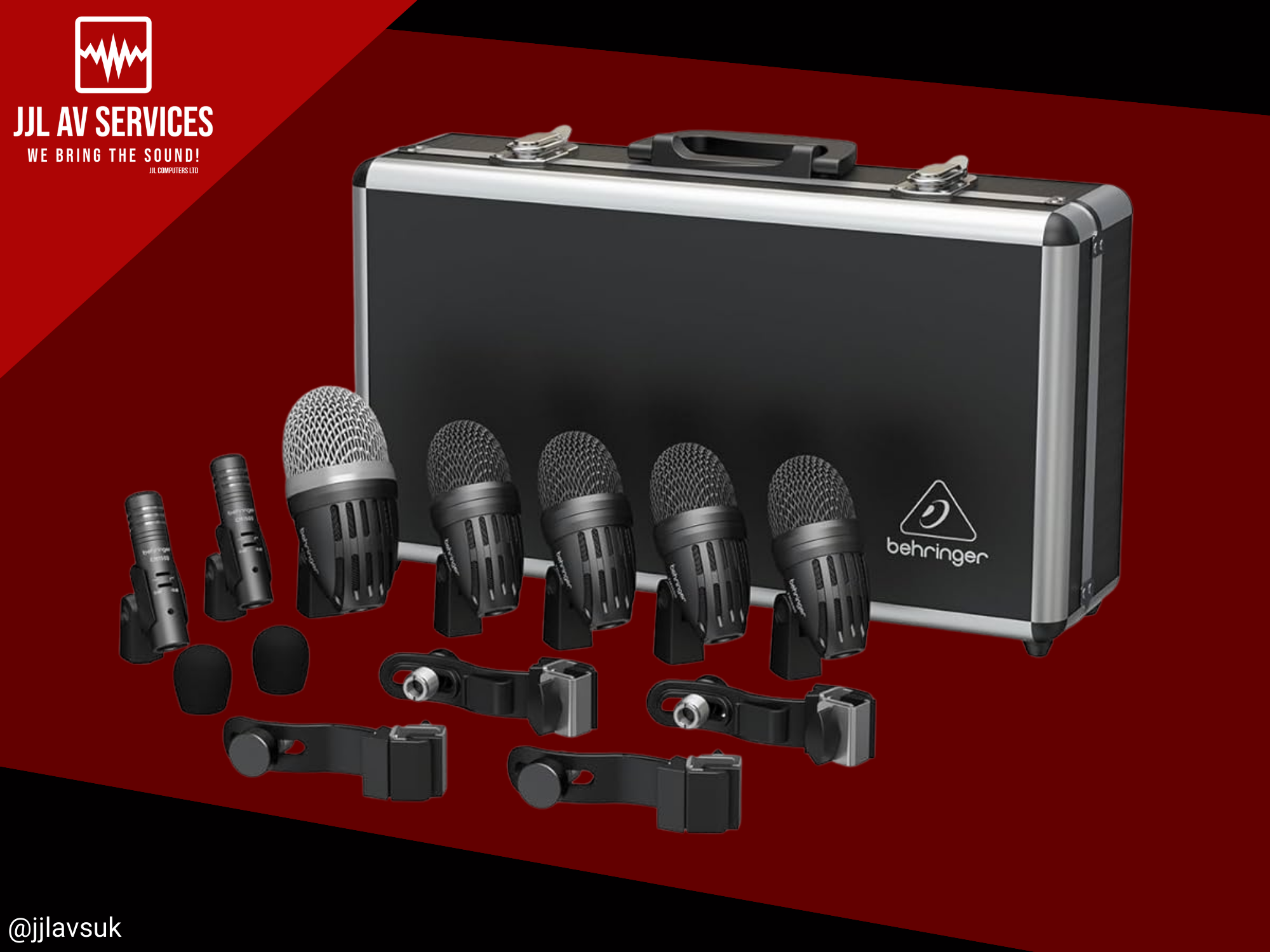 Behringer bc1500 7-piece drum microphone set