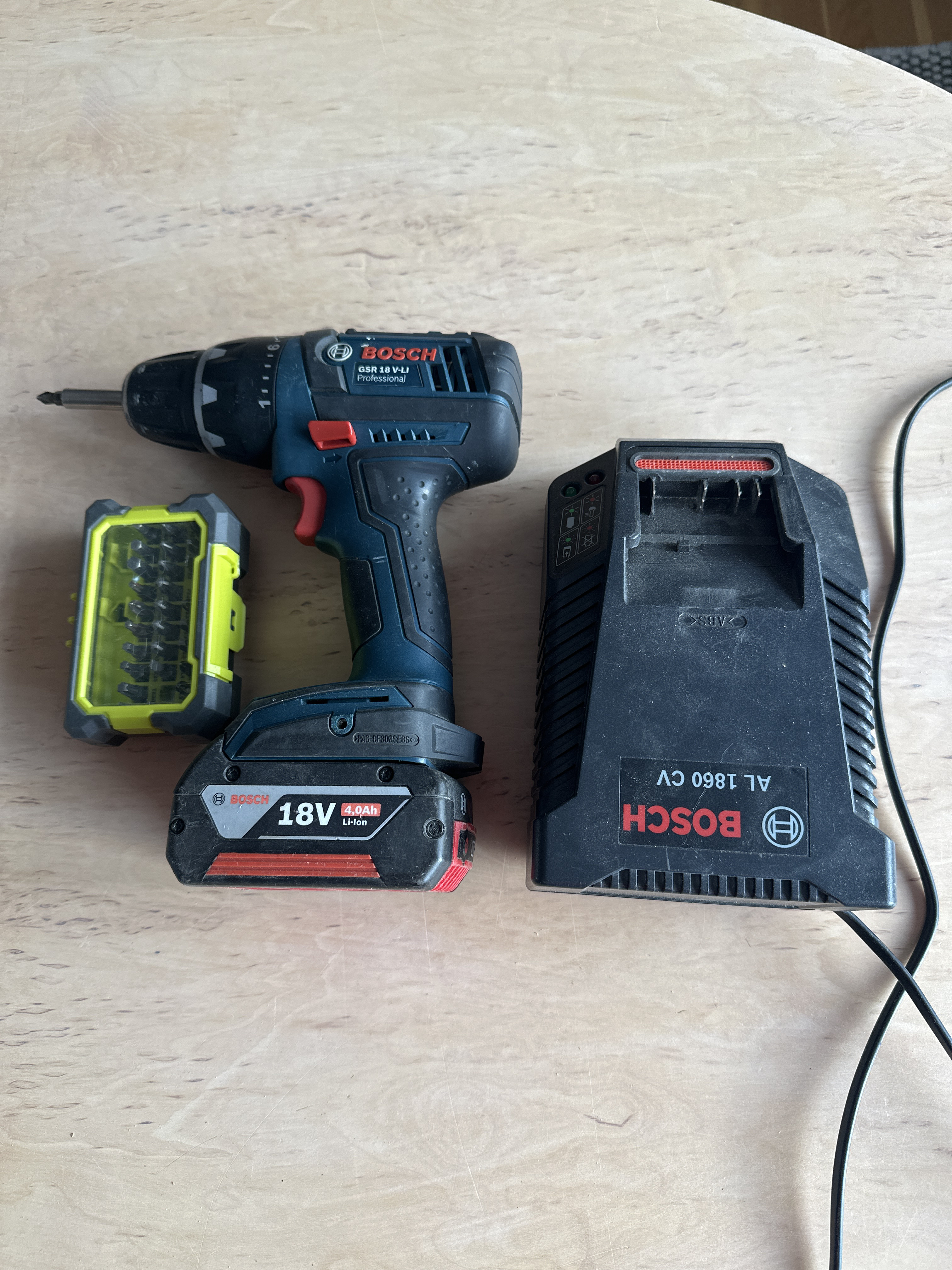 Bosch professional gsr 18 v-li borrskruvdragare