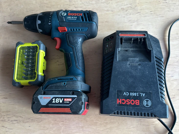 Bosch professional gsr 18 v-li borrskruvdragare
