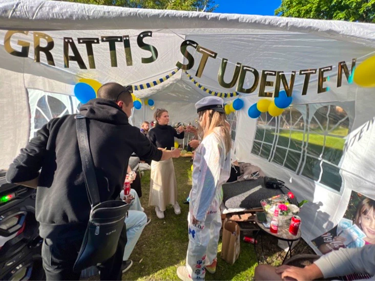 Partytält 3x6 m - perfekt för fest & student