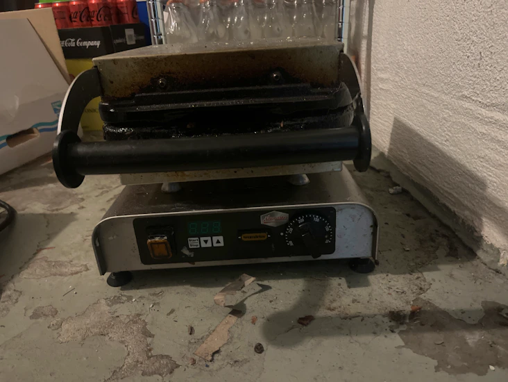 Professionellt våffeljärn