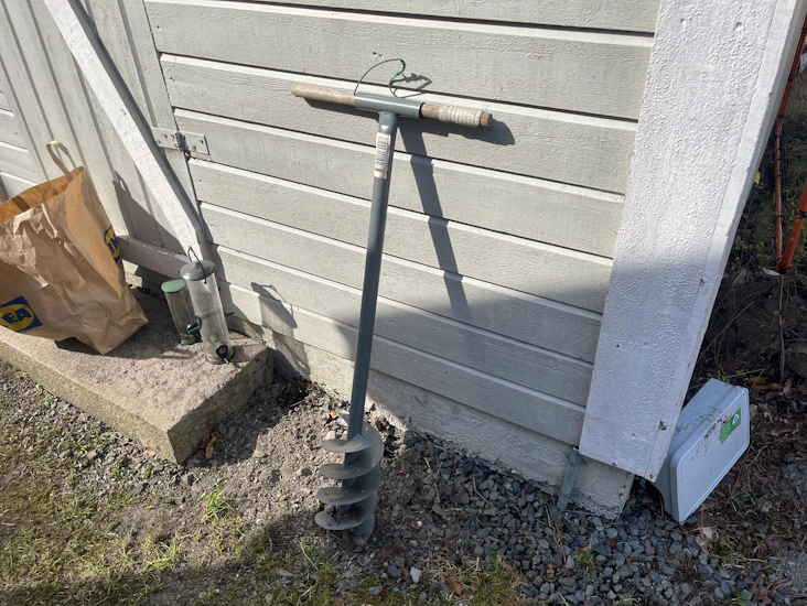 Manuell jordbor 15cm