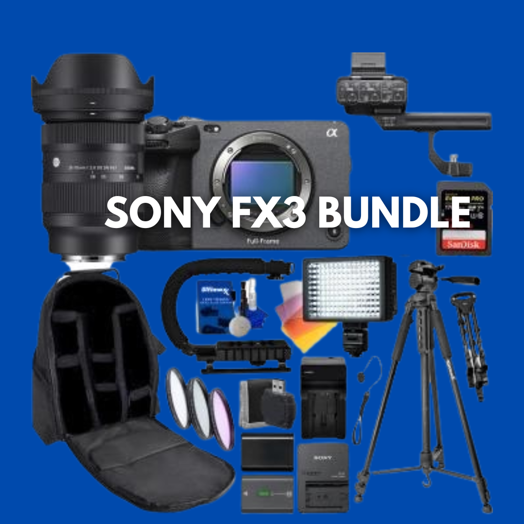 Sony fx3 full-frame cinema camera with sigma 28-70mm f/2.8 dg dn contemporary lens for sony e sony a7 iii iv