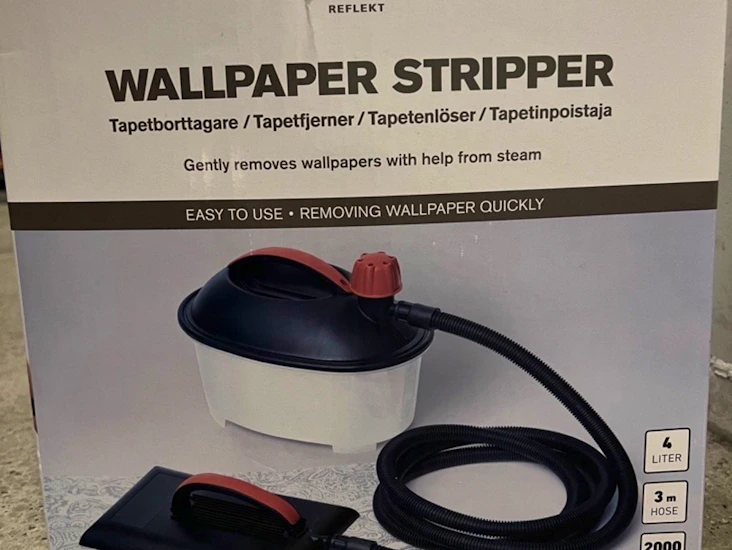 Tapetborttagare med ånga