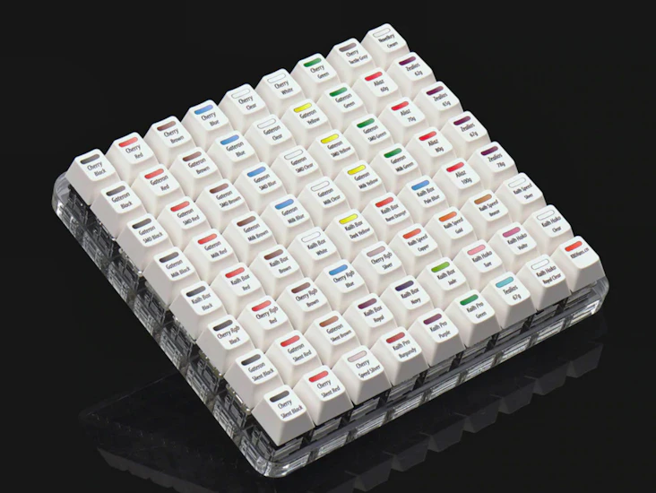 Mekaniska tangentbordsswitchar - testbräda