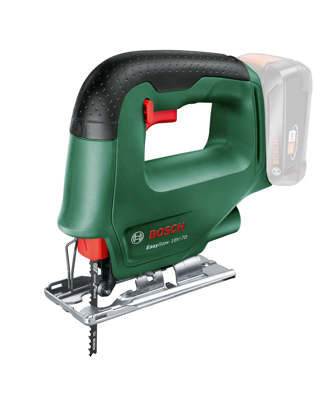 Bosch cordless jigsaw, charger and blades