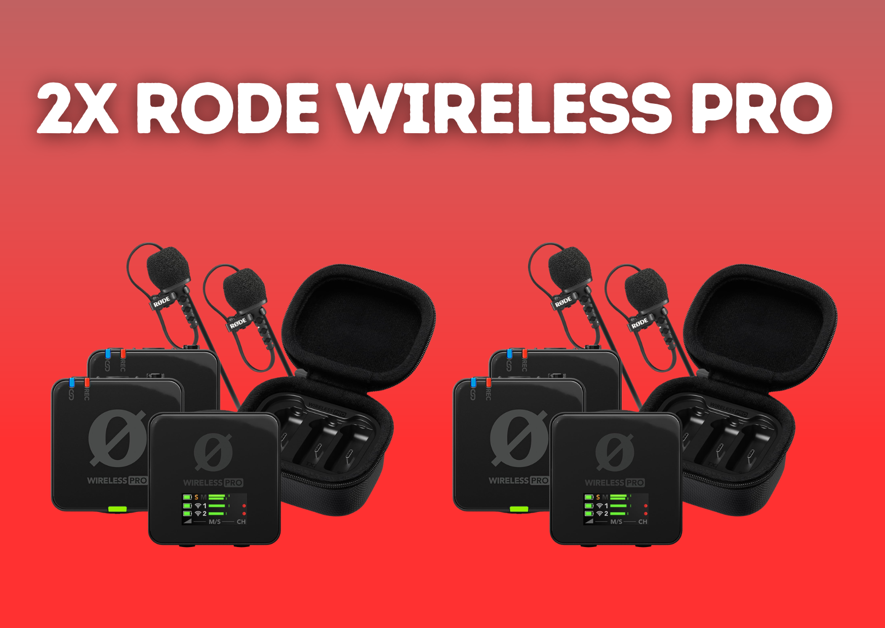2x rode wireless pro kit, rode wireless pro