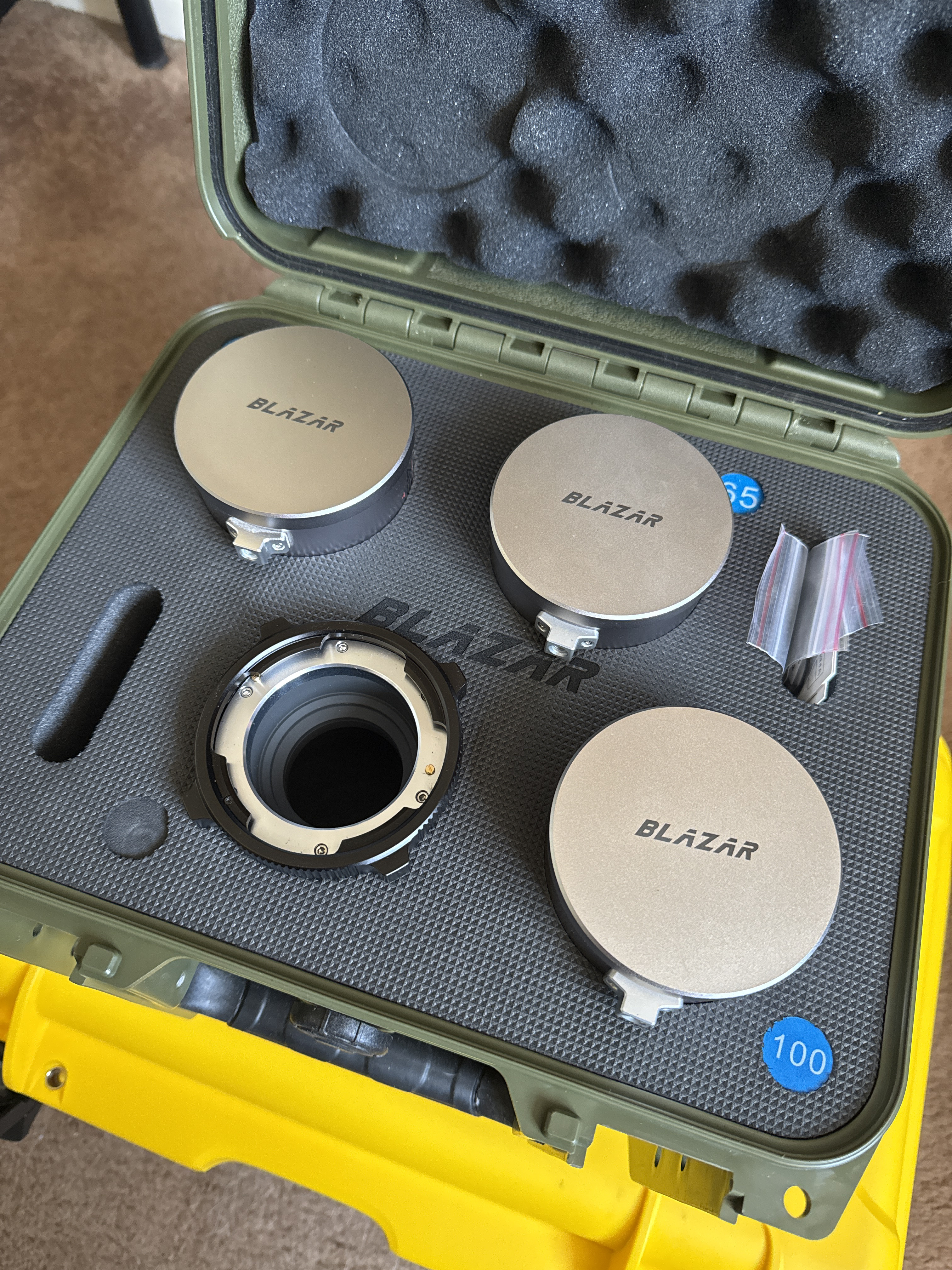 Blazar remus 1.5x anamorphic 45mm / 65mm / 100mm - pl/e adapter