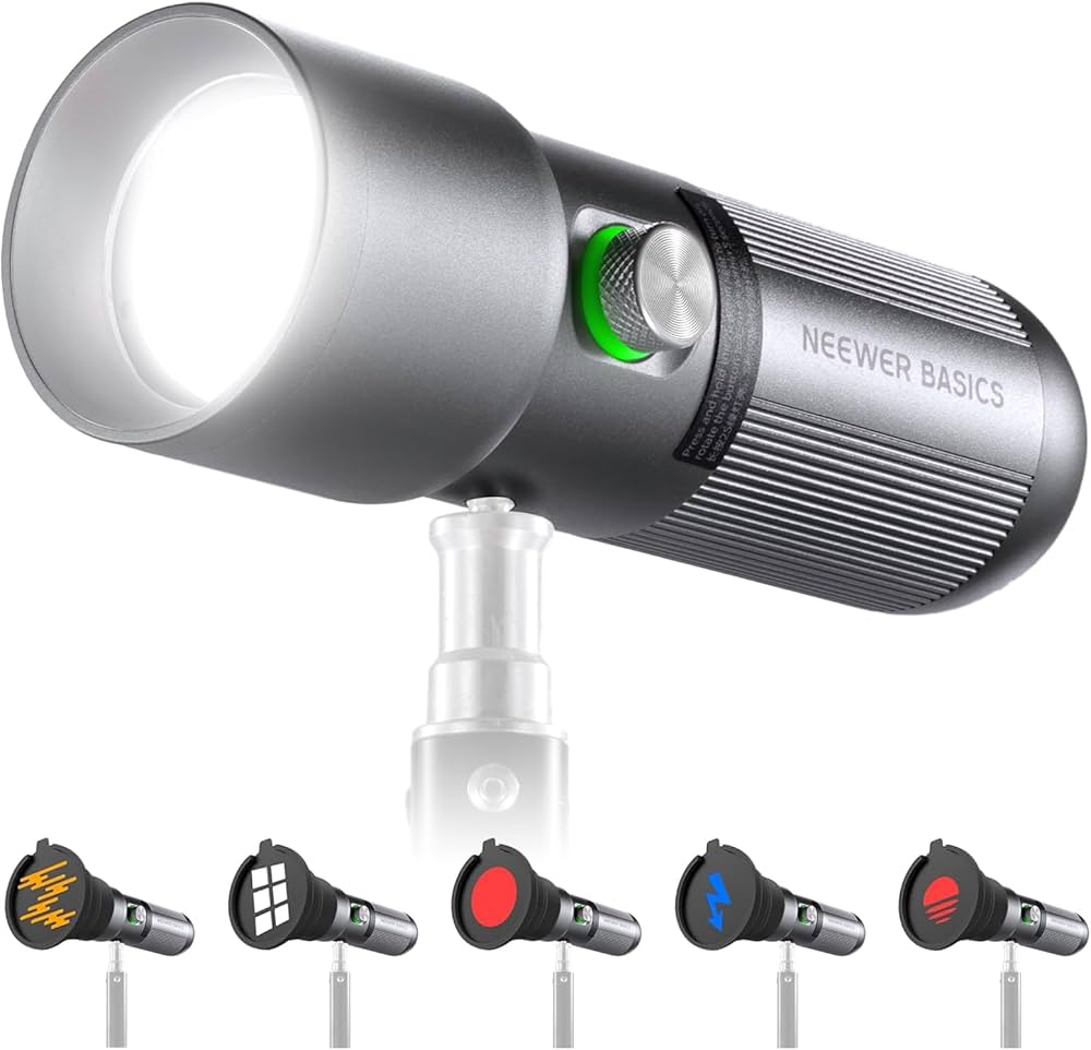 Neewer basics fl10 portable rgb photography flashlight