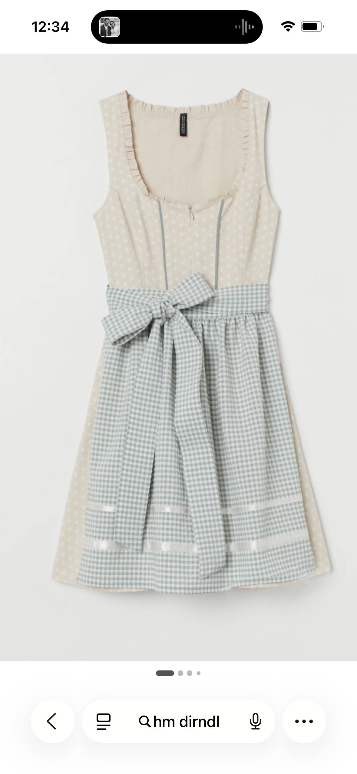 Dirndl oktoberfest klänning