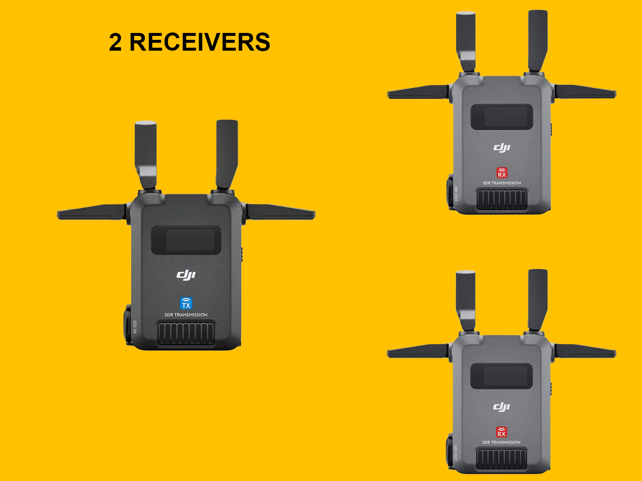 Dji sdr transmission dual receiver  tx rx transmitter sdi hdmi