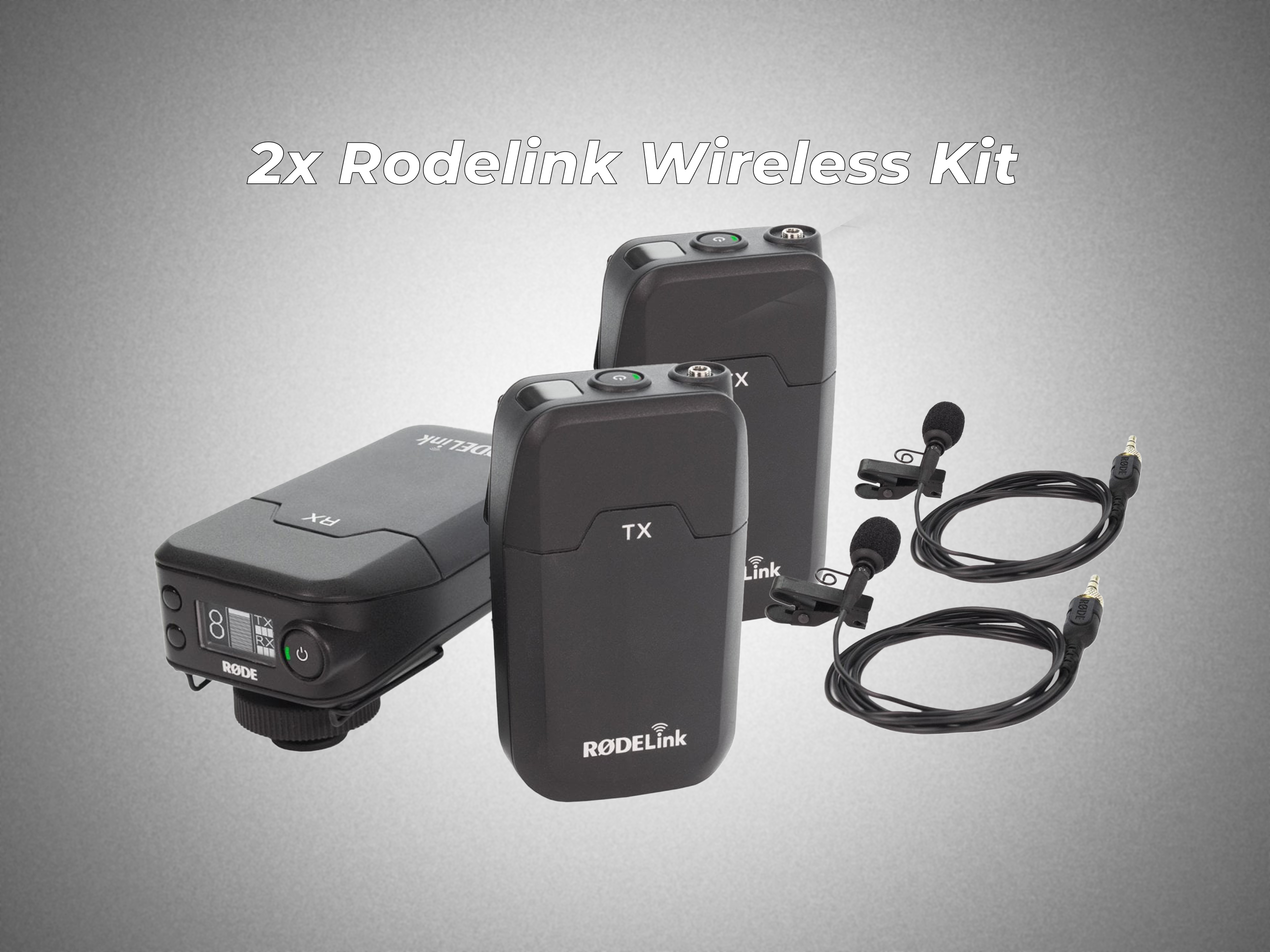 Wireless audio rode lionk lavalier / lapel 2x trasmitter/ 2x recever kit