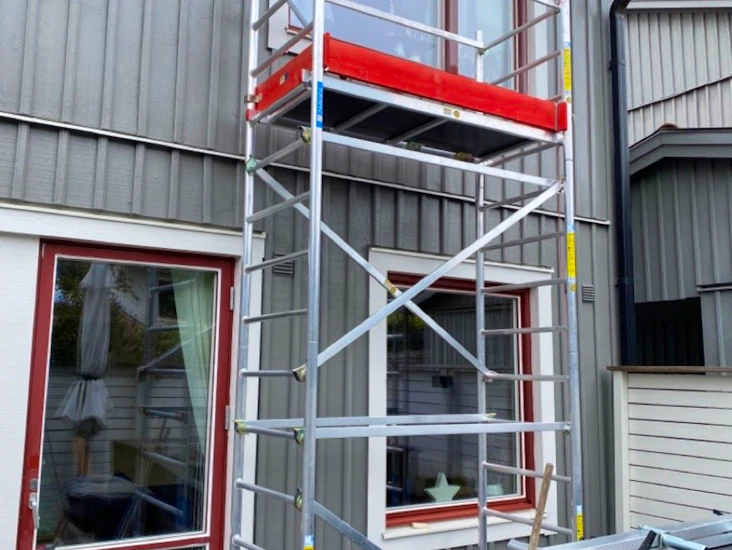 Byggställning i vallentuna