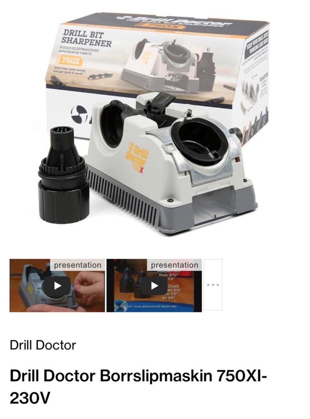 Borrslipmaskin drill doctor