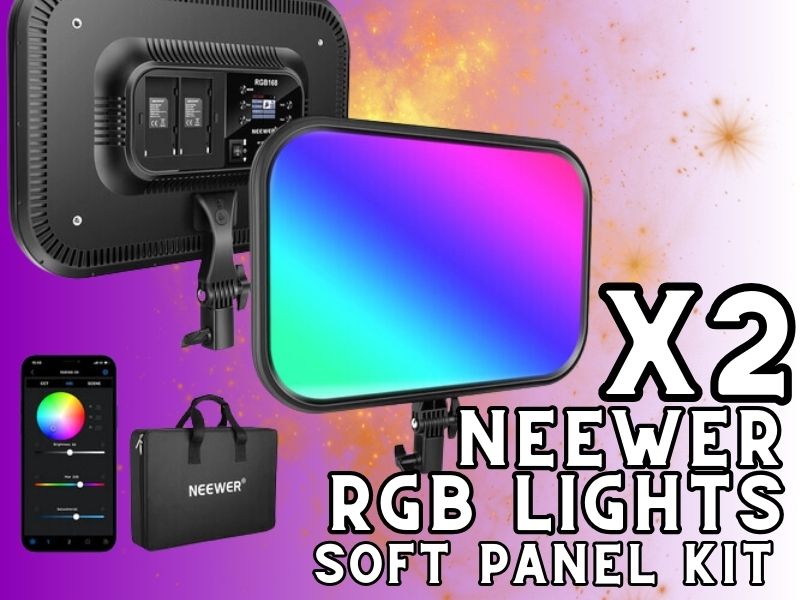 X2 neewer rgb soft panel lights
