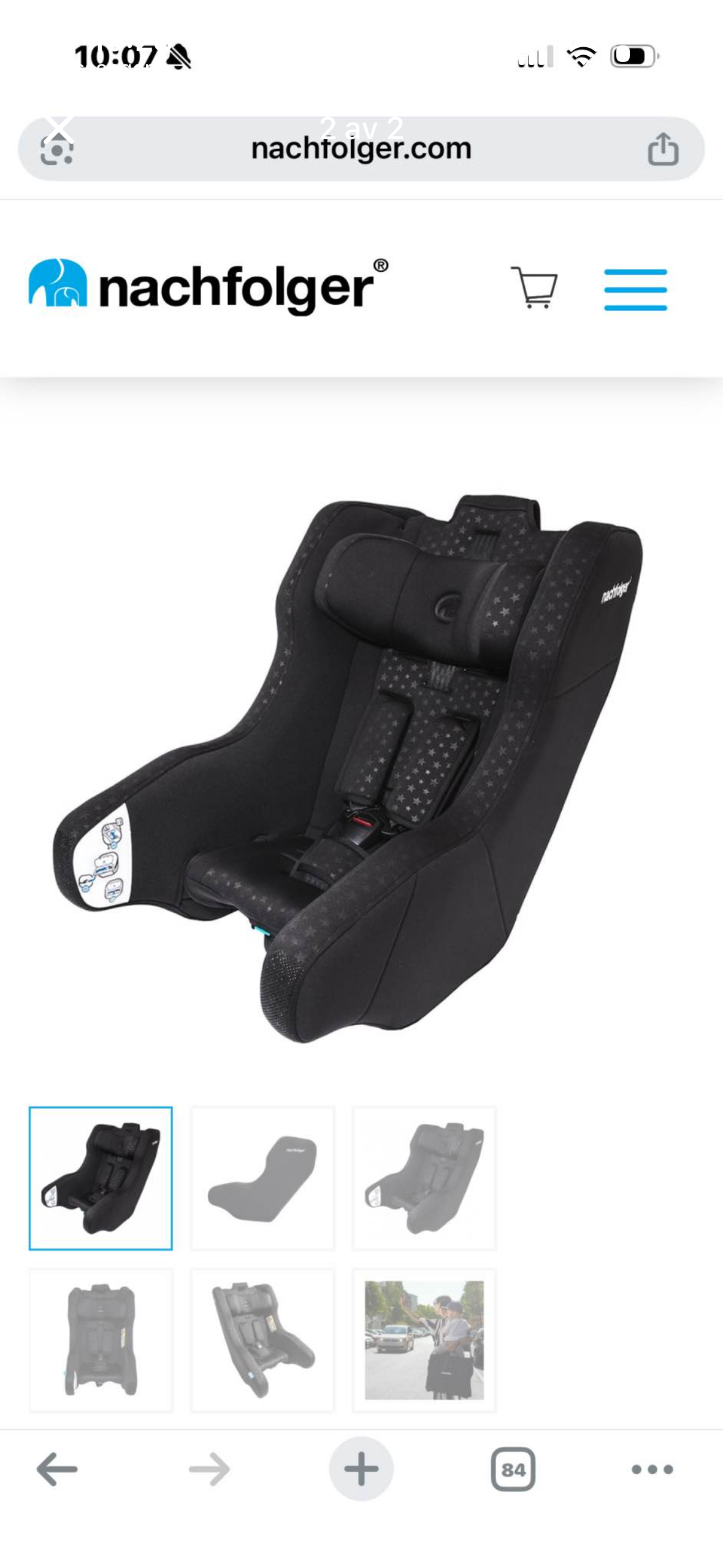 Nachfolger hy5 – bakåtvänd resebilbarnstol (0–18 kg, från 6 månader)