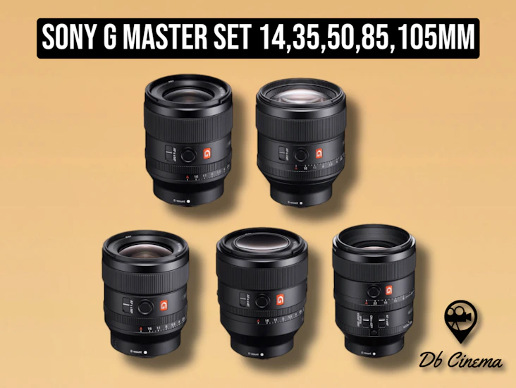 Sony g master lens set prime 14,35,50,85,105mm