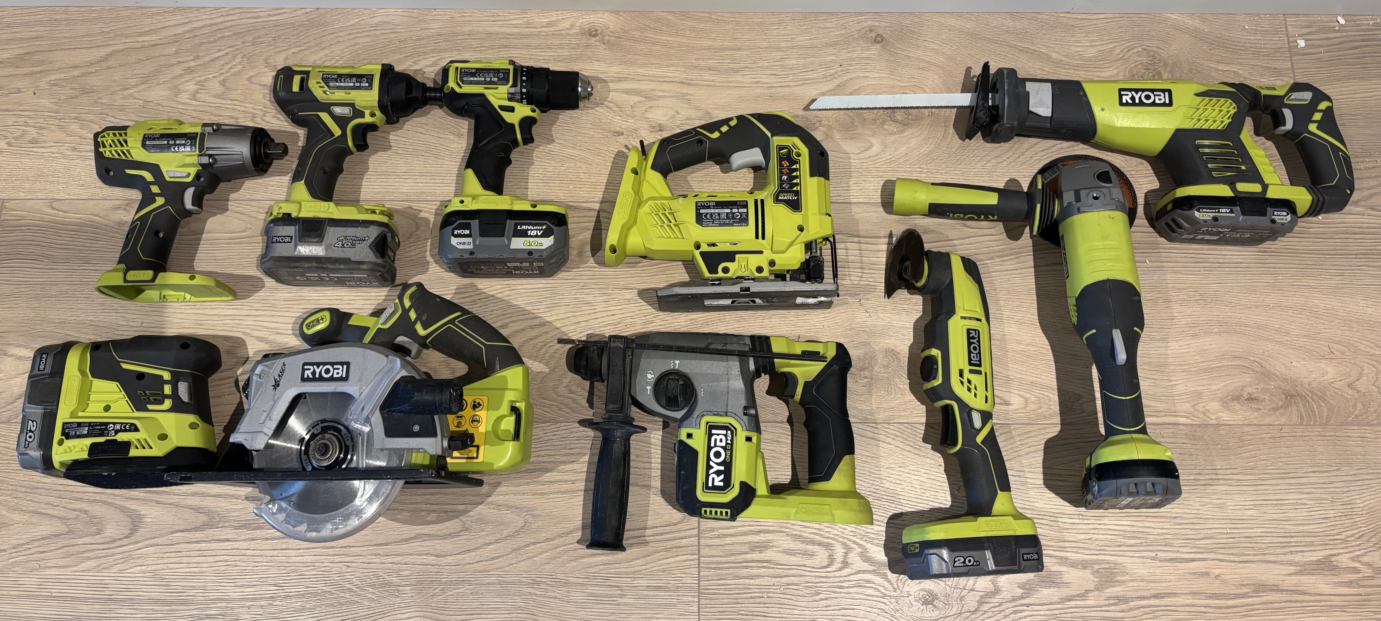 Ryobi verktøysett