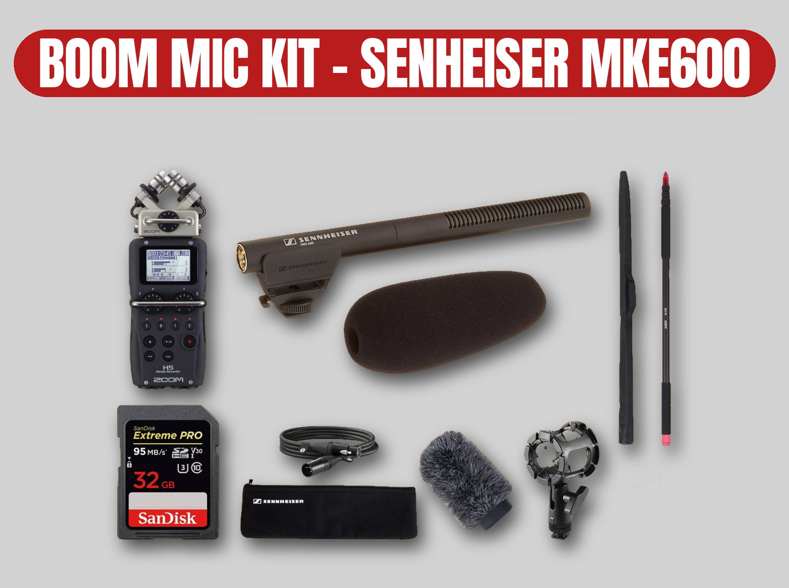 Sennheiser mke 600 boom mic kit | shotgun microphone / rode ntg 5 alternative
