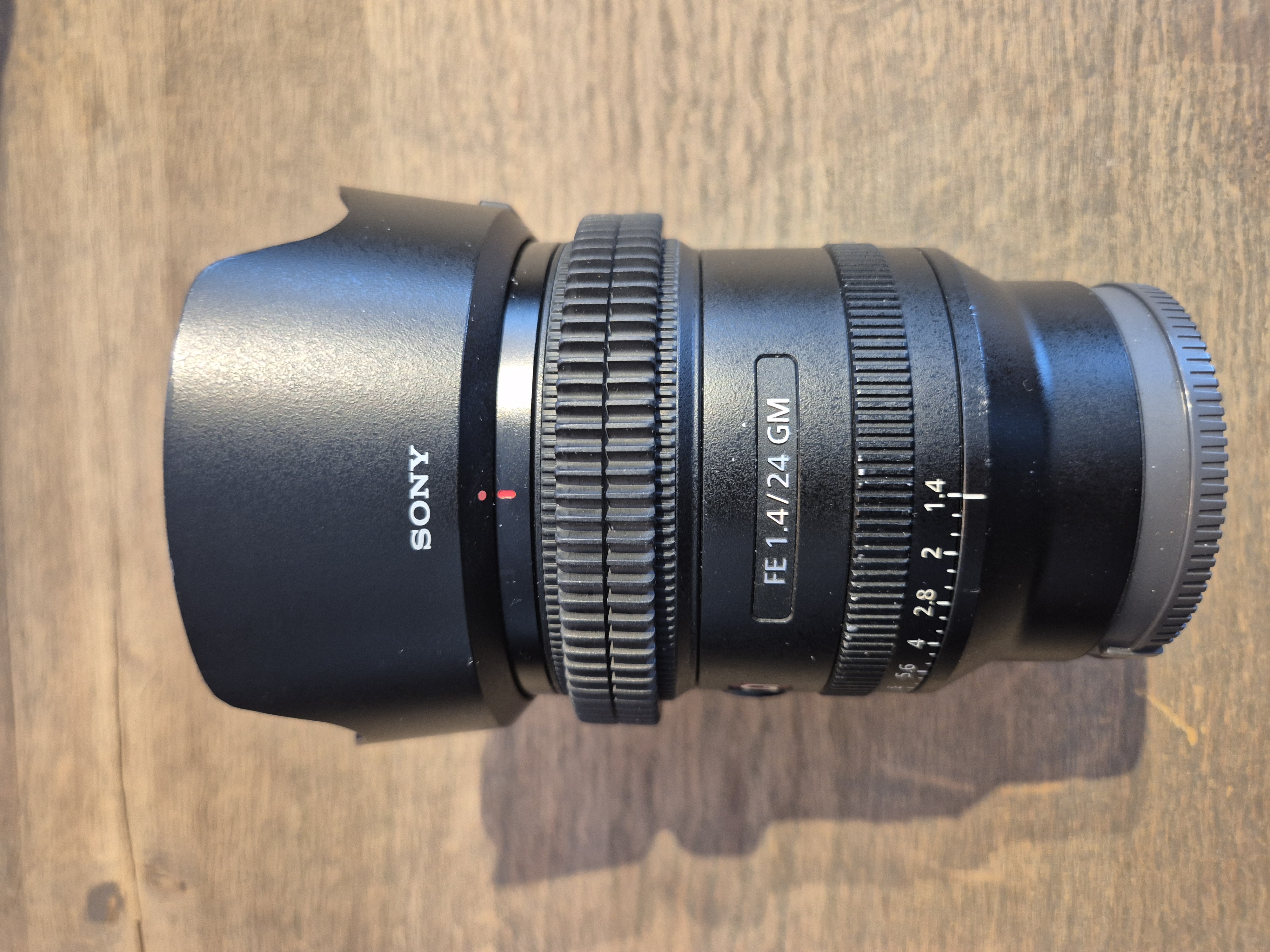 Sony fe 24 mm f/1.4 gm e-mount fullformat objektiv