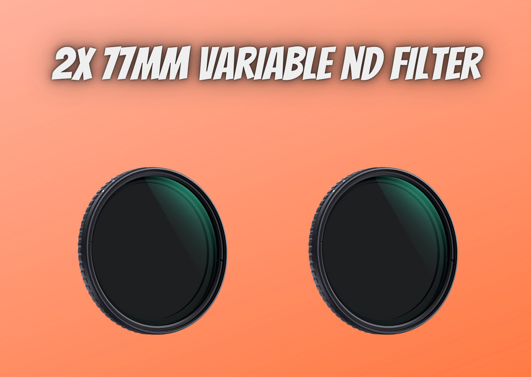 2x k&f concept 77mm variable nd filter nd2- nd400